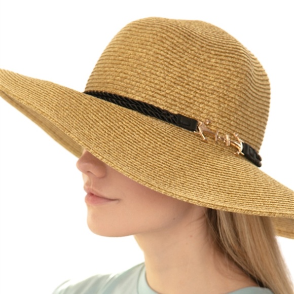 #61 Khaki color floppy straw hat main image 7
